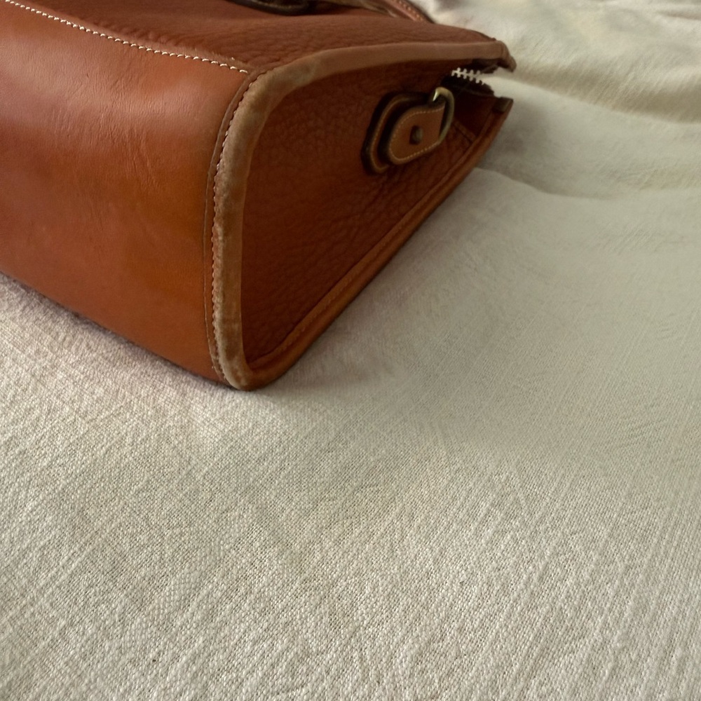 Dooney & Bourke Pebble AWL Bag in Cognac Brown - Picture 7 of 8
